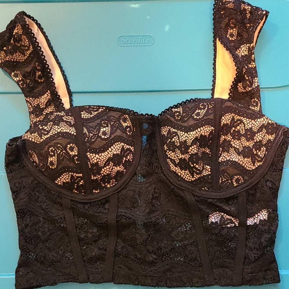 Lace Bustier Top